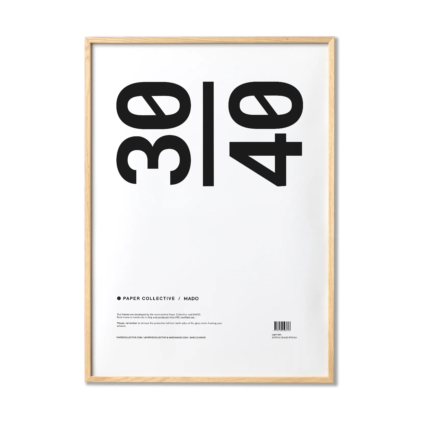 Paper Collective ramme plexiglass-ask, 30x40 cm Paper Collective