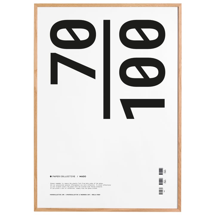 Paper Collective ramme plexiglass-eik - 70x100 cm - Paper Collective