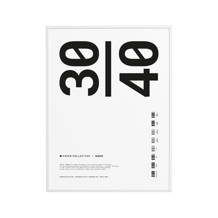 Paper Collective ramme plexiglass-hvit - 30x40 cm - Paper Collective
