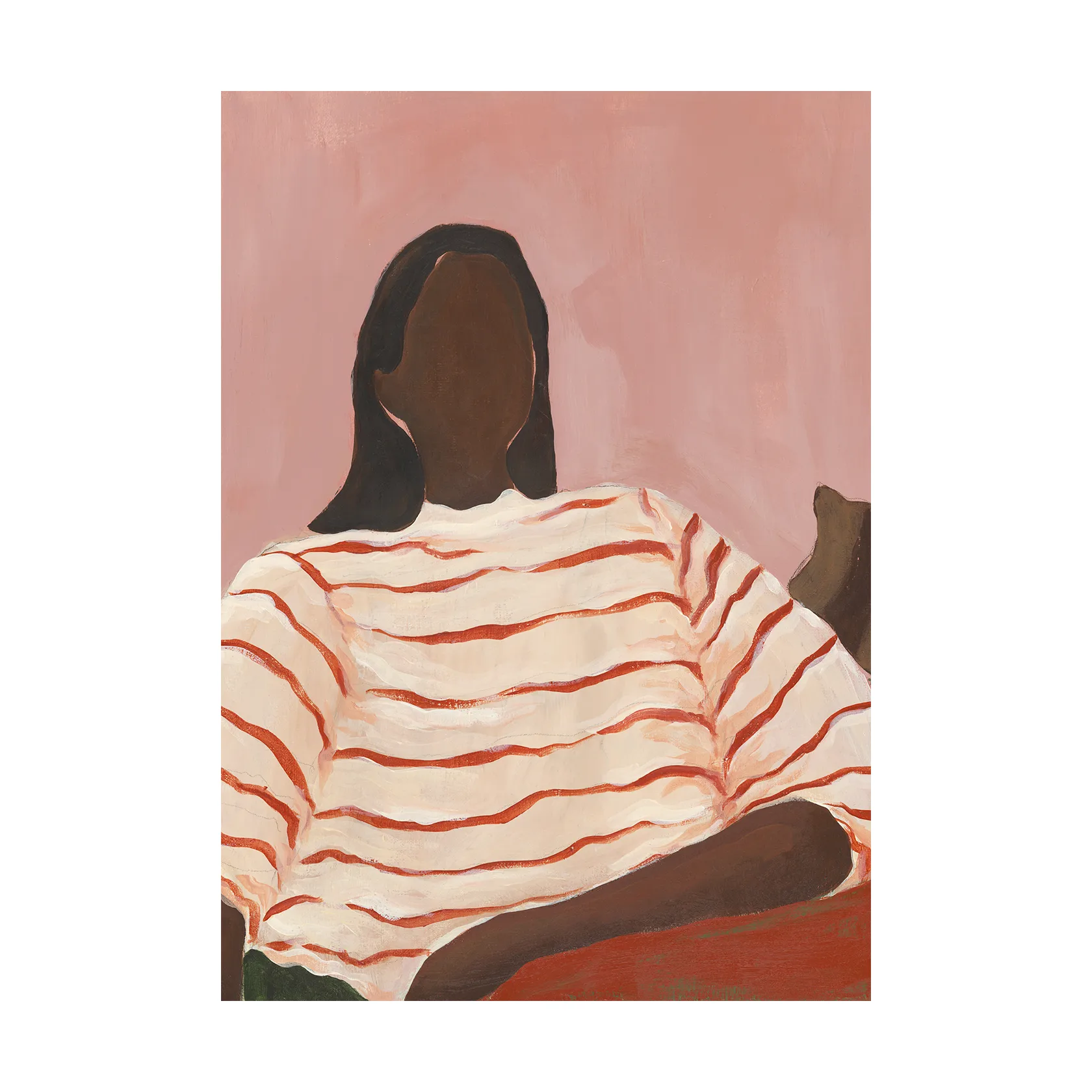 Red Stripes poster, 30x40 cm Paper Collective