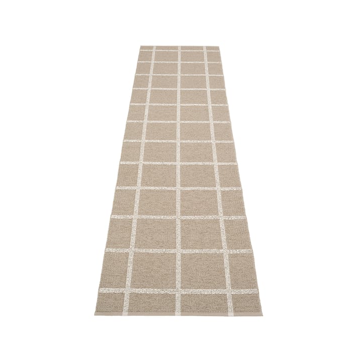 Ada løper - dark linen/stone metallic, 70x225 cm - Pappelina
