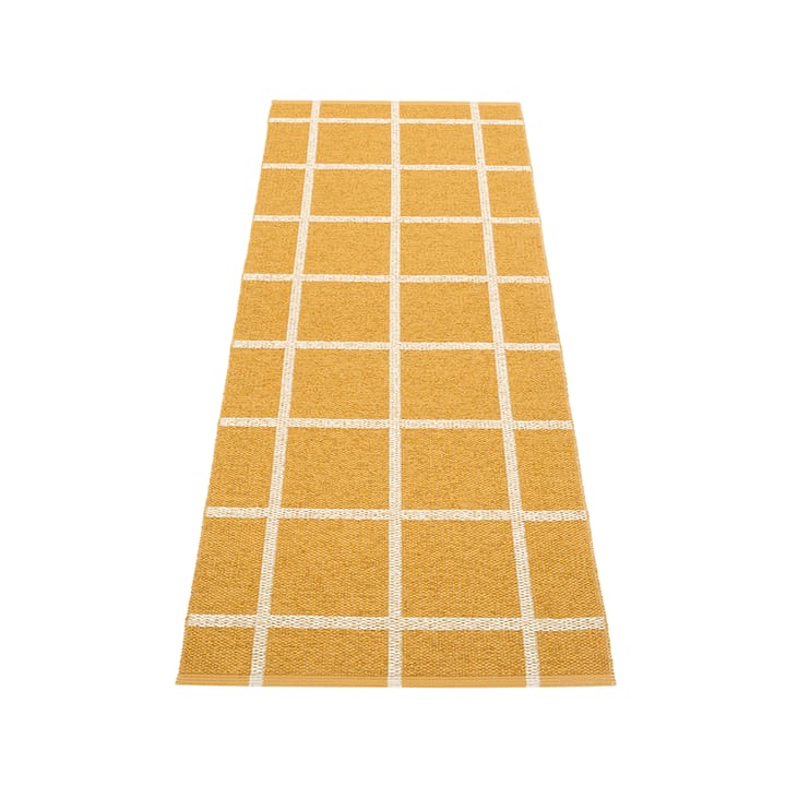 Ada løper - ochre/beige metallic, 70x100 cm - Pappelina