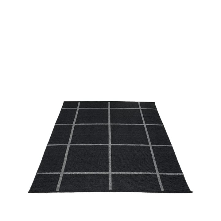 Ada teppe - black/granit metallic, 180x260 cm - Pappelina