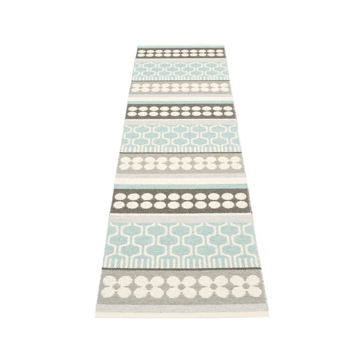 Asta løper - pale turquoise/vanilla, 70x180 cm - Pappelina