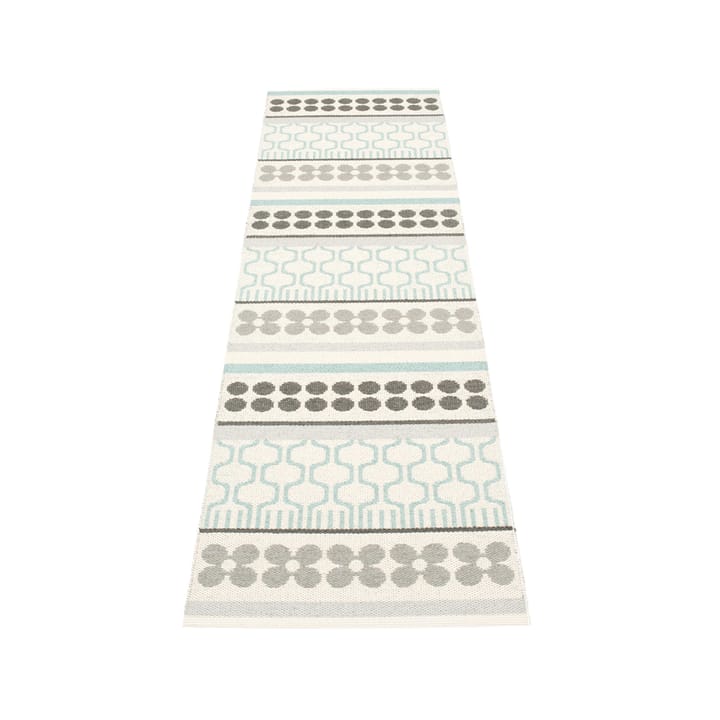 Asta løper, pale turquoise/vanilla, 70x180 cm Pappelina