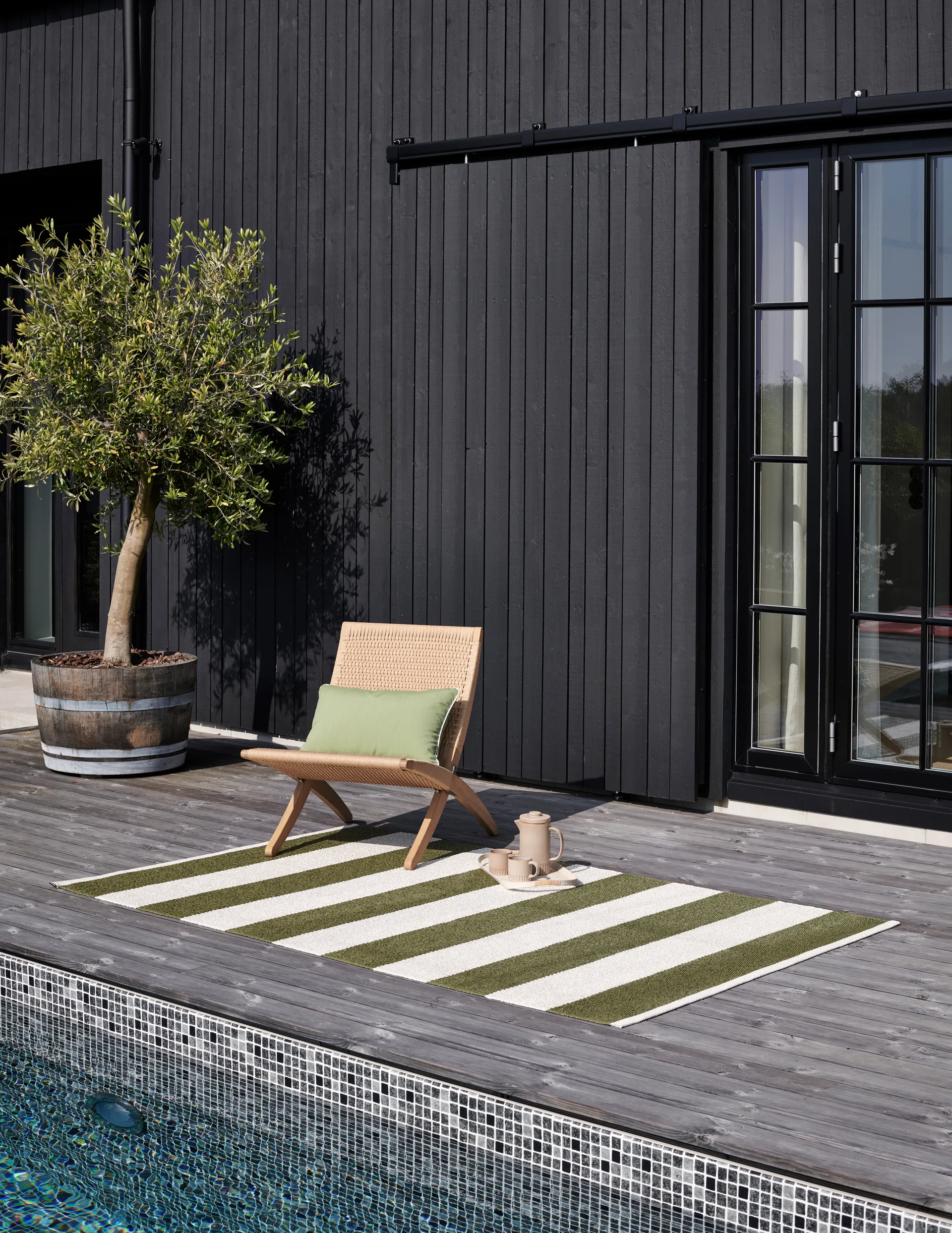 Bob løper, Pine/vanilje, 70x150 cm Pappelina