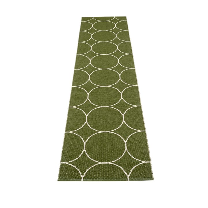 Boo løper - dark olive/vanilla, 70x300 cm - Pappelina