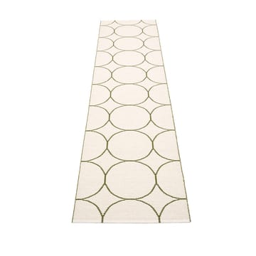Boo løper - dark olive/vanilla, 70x300 cm - Pappelina