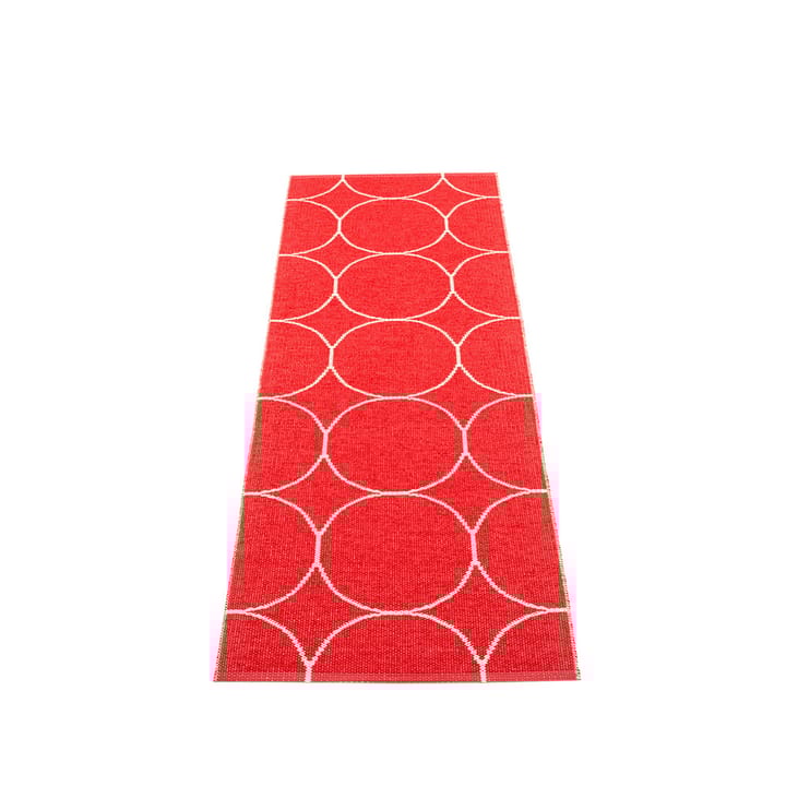 Boo løper - red/vanilla, 70x200 cm - Pappelina
