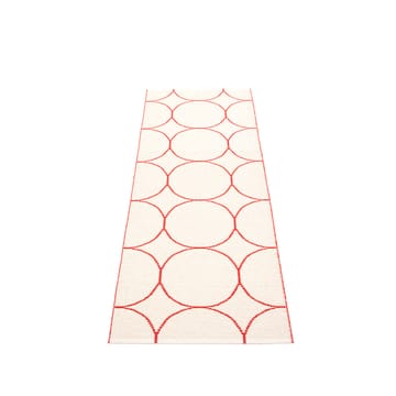 Boo løper - red/vanilla, 70x200 cm - Pappelina