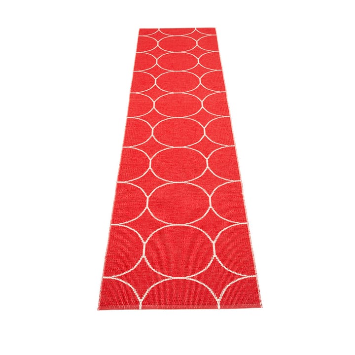 Boo løper - red/vanilla, 70x300 cm - Pappelina