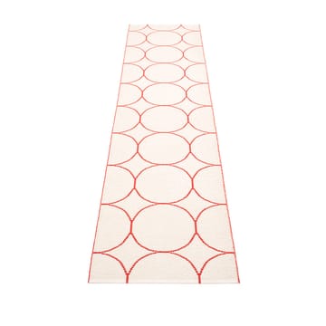 Boo løper - red/vanilla, 70x300 cm - Pappelina
