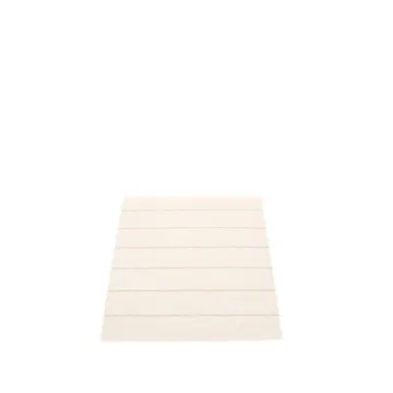 Carl baderomsmatte - vanilla/white, 70x90 cm - Pappelina