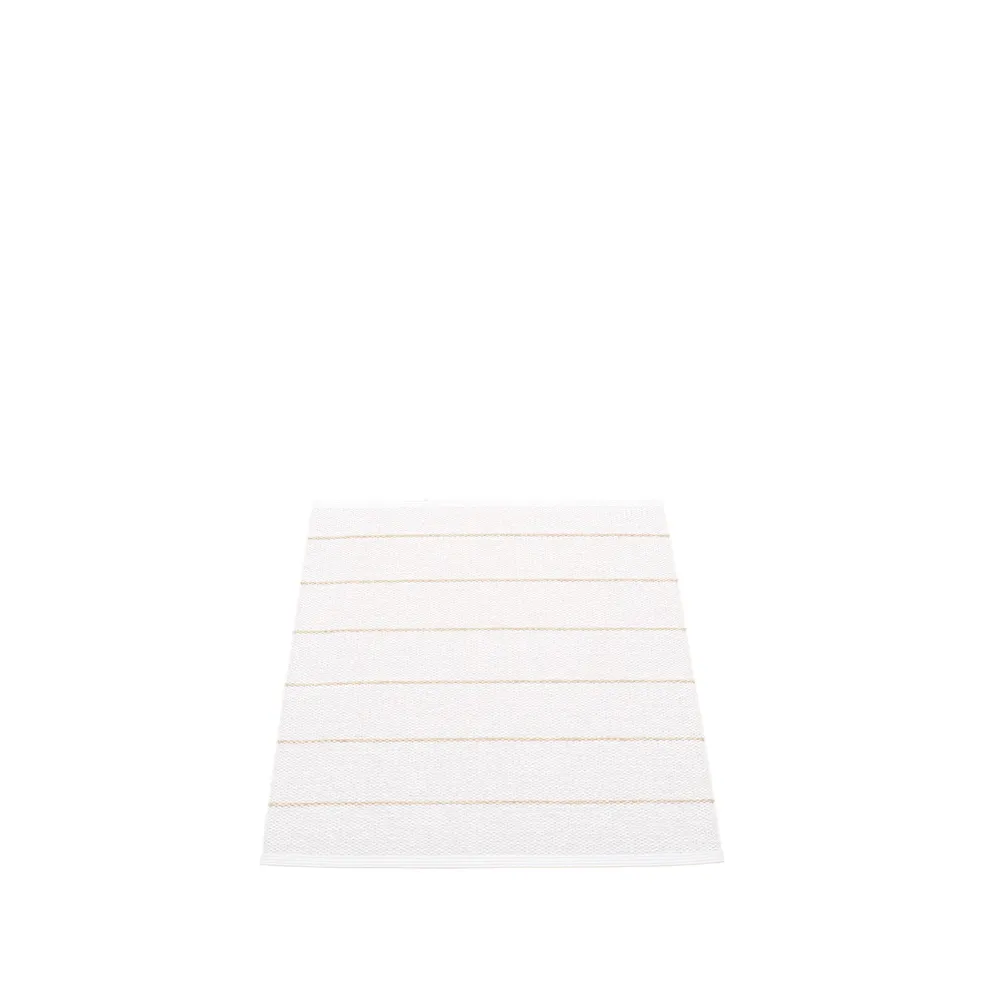 Carl baderomsmatte, vanilla/white, 70x90 cm Pappelina
