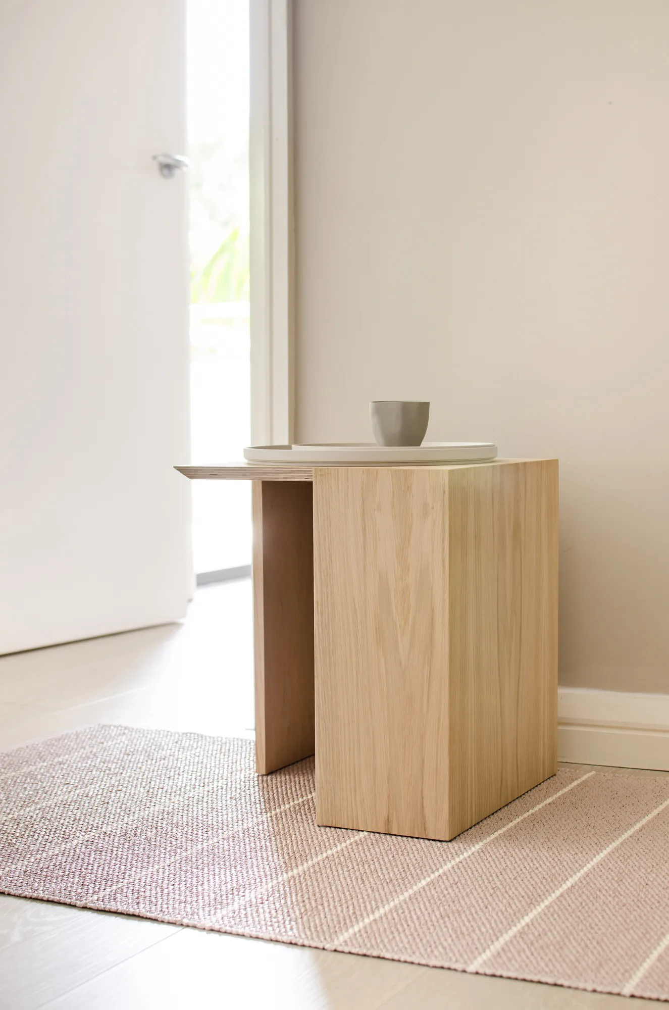 Carl løper, Pale rose/pearl pink, 70x90 cm Pappelina