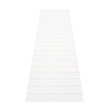 Carl løper - vanilla/white, 70x180 cm - Pappelina