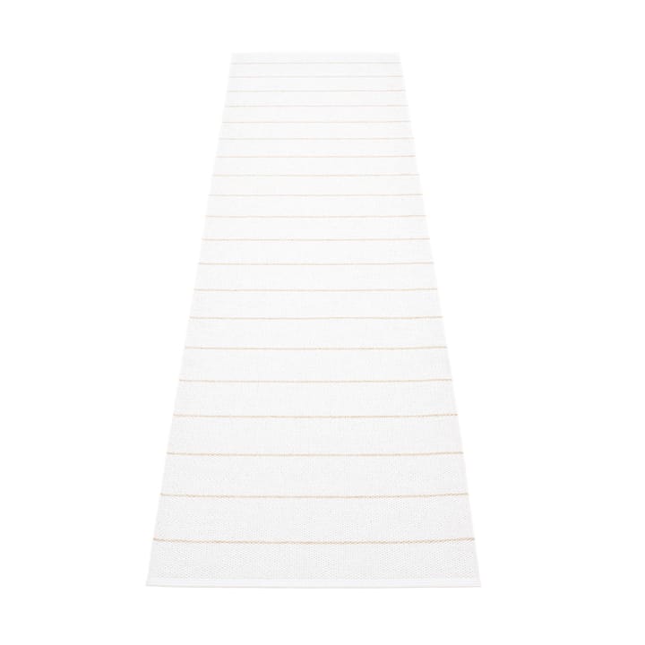 Carl løper, vanilla/white, 70x180 cm Pappelina