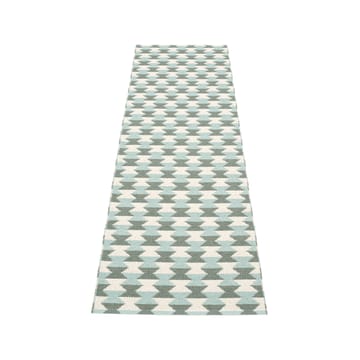 Dana løper - army/pale turquoise/vanilla, 70x250 cm - Pappelina