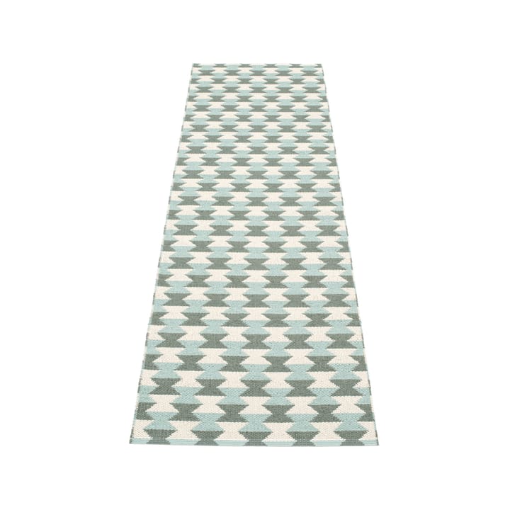 Dana løper, army/pale turquoise/vanilla, 70x250 cm Pappelina