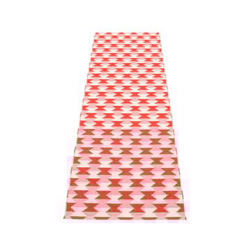 Dana løper - coral red/piglet/vanilla, 70x250 cm - Pappelina