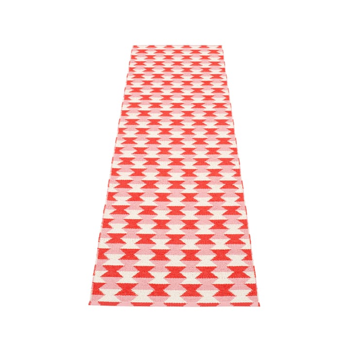 Dana løper, coral red/piglet/vanilla, 70x250 cm Pappelina