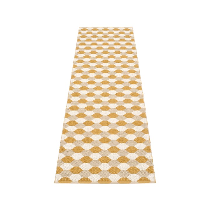 Dana løper - ochre/beige/vanilla, 70x250 cm - Pappelina