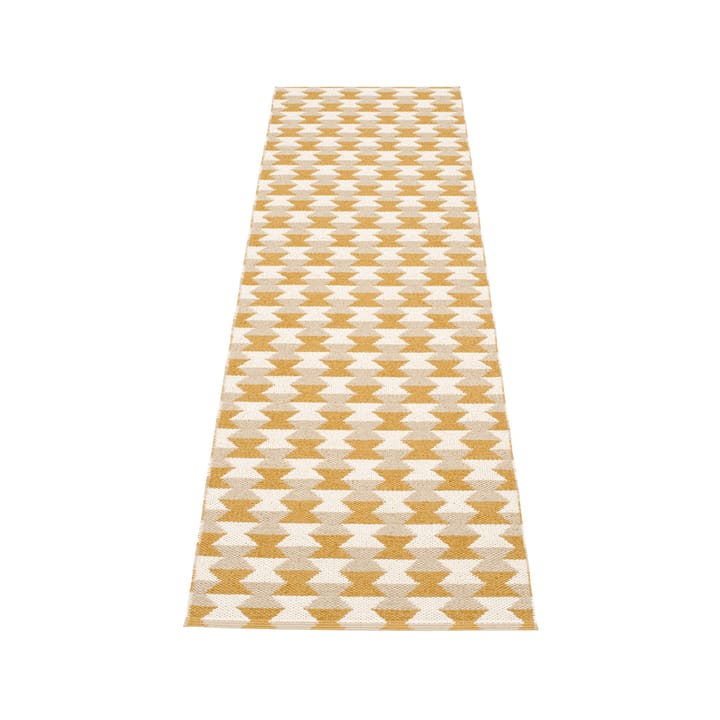 Dana løper, ochre/beige/vanilla, 70x250 cm Pappelina