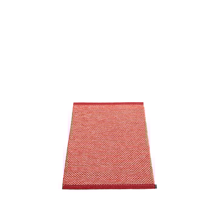 Effi baderomsmatte - dark red/coral red/vanilla, 60x85 cm - Pappelina