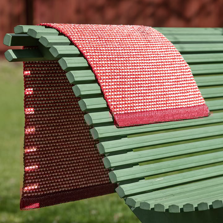 Effi baderomsmatte, dark red/coral red/vanilla, 60x85 cm Pappelina
