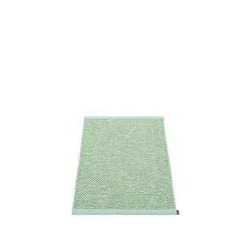 Effi baderomsmatte - pale turquoise/grass green/vanilla, 60x85 cm - Pappelina