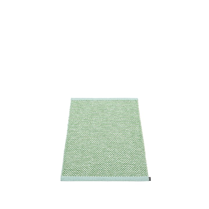 Effi baderomsmatte - pale turquoise/grass green/vanilla, 60x85 cm - Pappelina