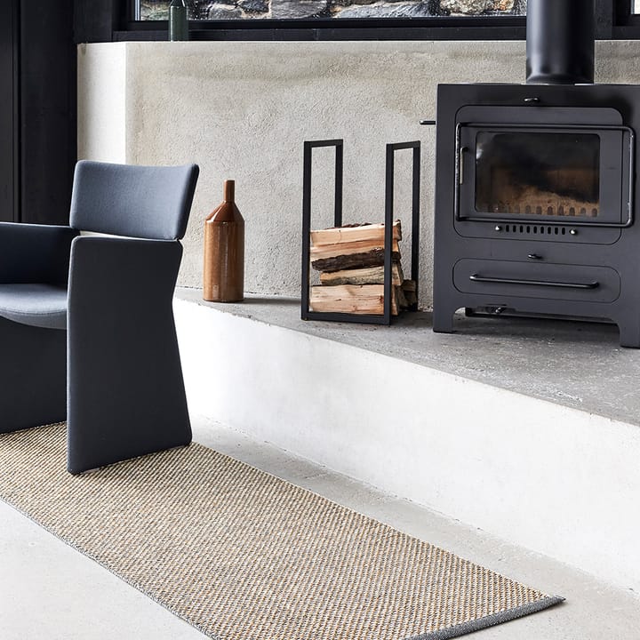 Effi løper, warm grey/brown/vanilla, 60x125 cm Pappelina