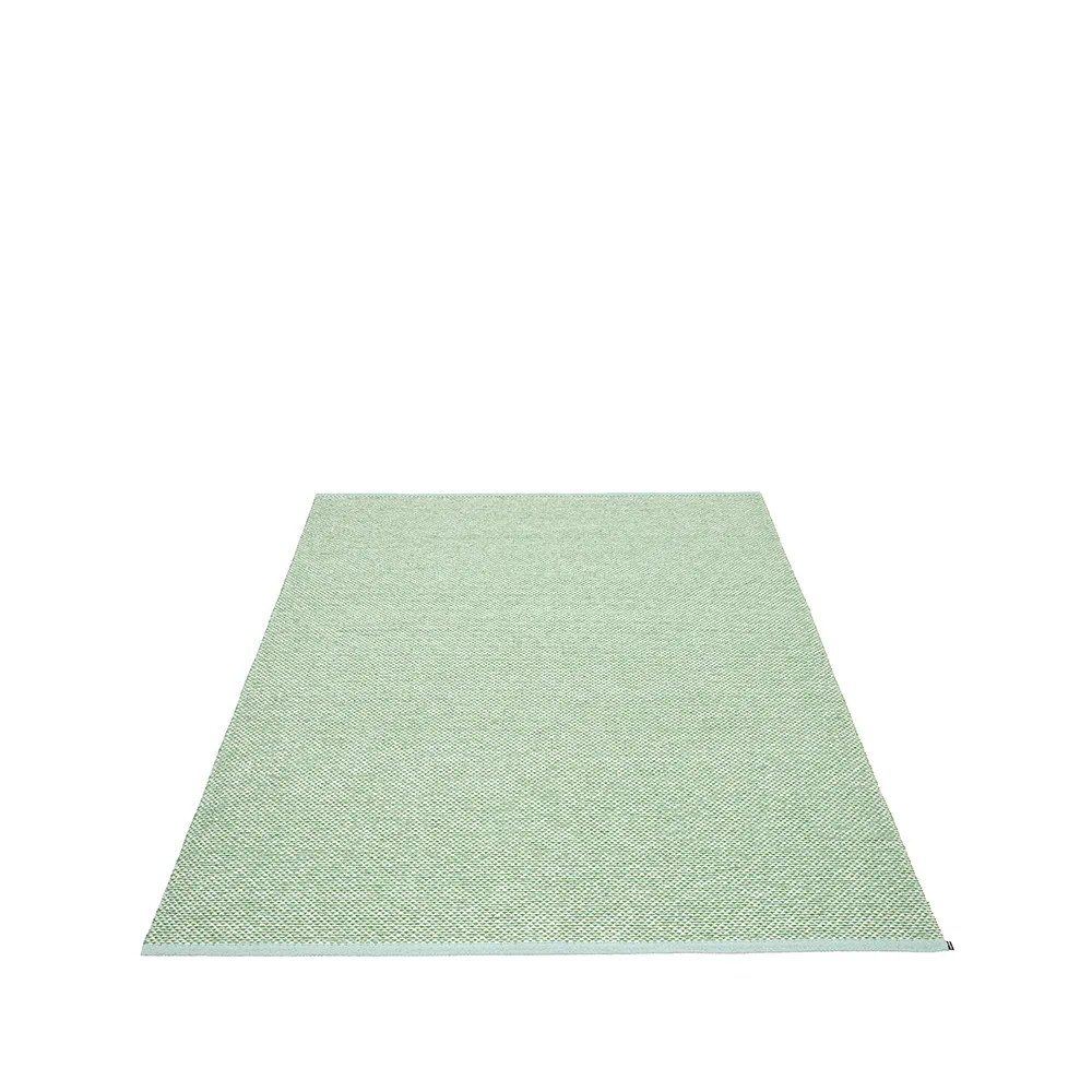 Effi teppe, pale turquoise/grass green/vanilla, 180x260 cm Pappelina