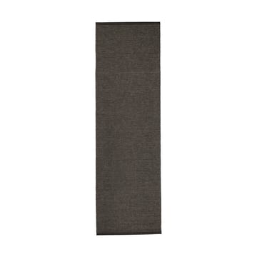 Emm Metallic matt - Black-linen, 70x240 cm - Pappelina
