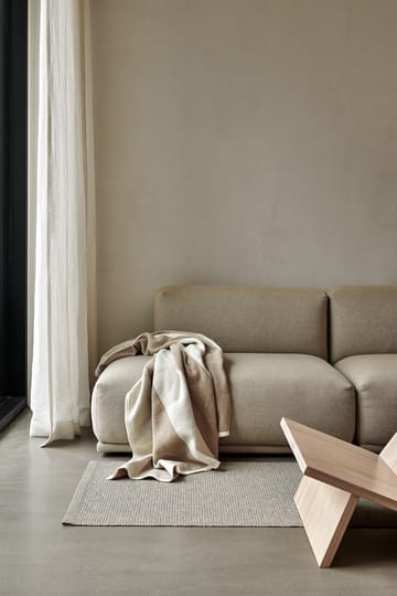 Emm Metallic matt - Fossil grå-stone, 70x180 cm - Pappelina