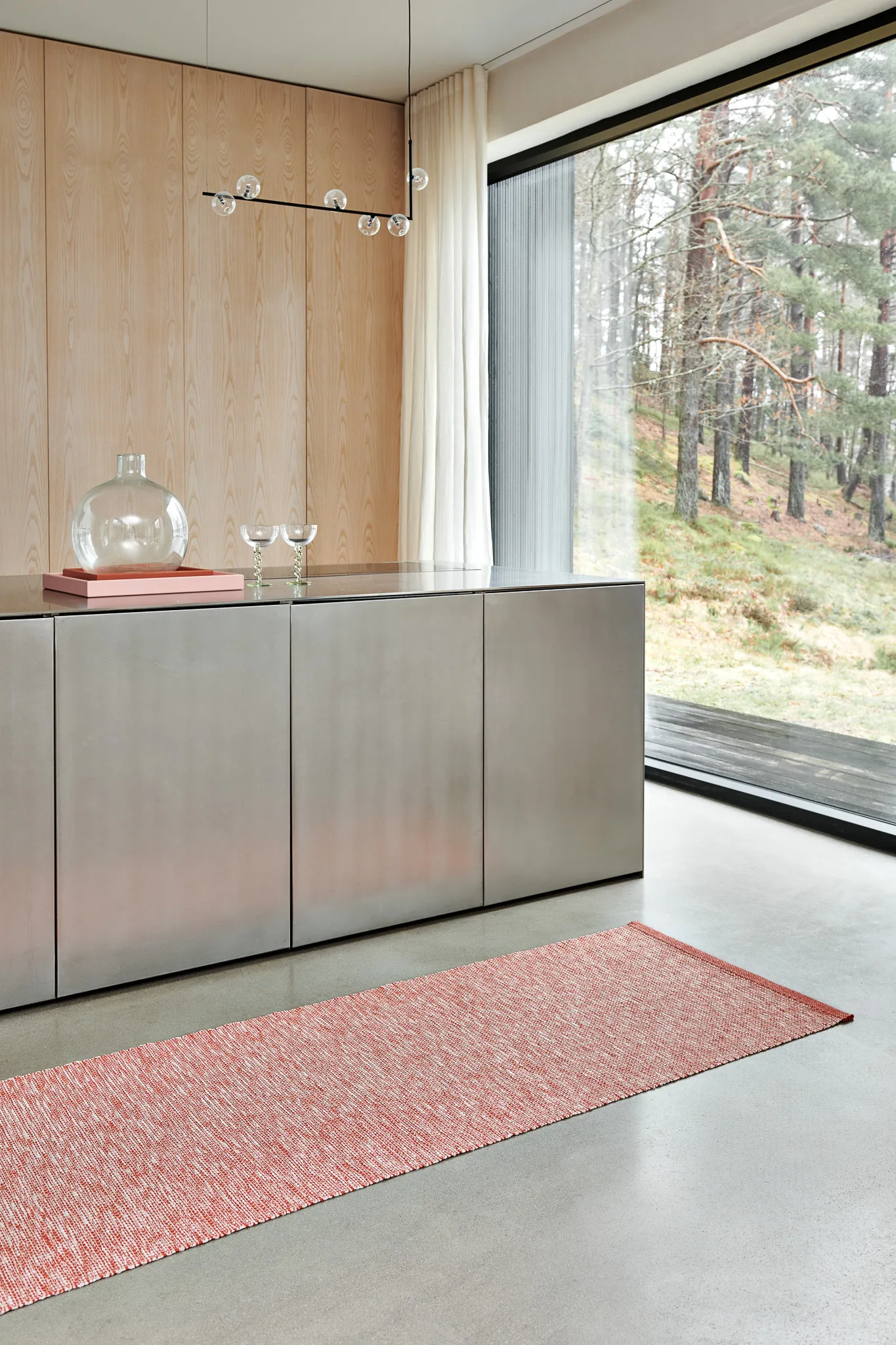 Emm Metallic matt, Linen-linen, 70x120 Pappelina