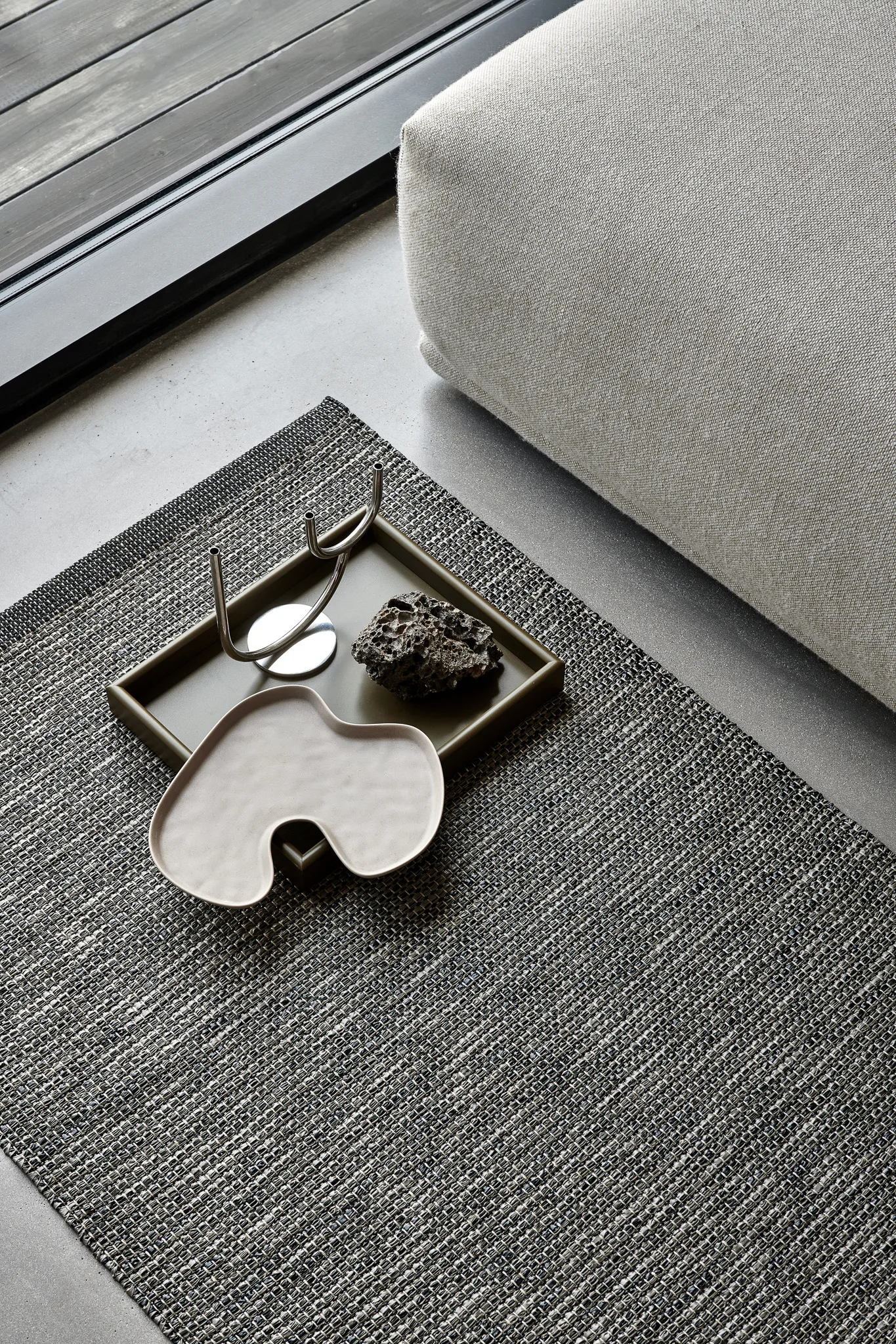 Emm Metallic matt, Vanilje-hvit, 70x300 cm Pappelina