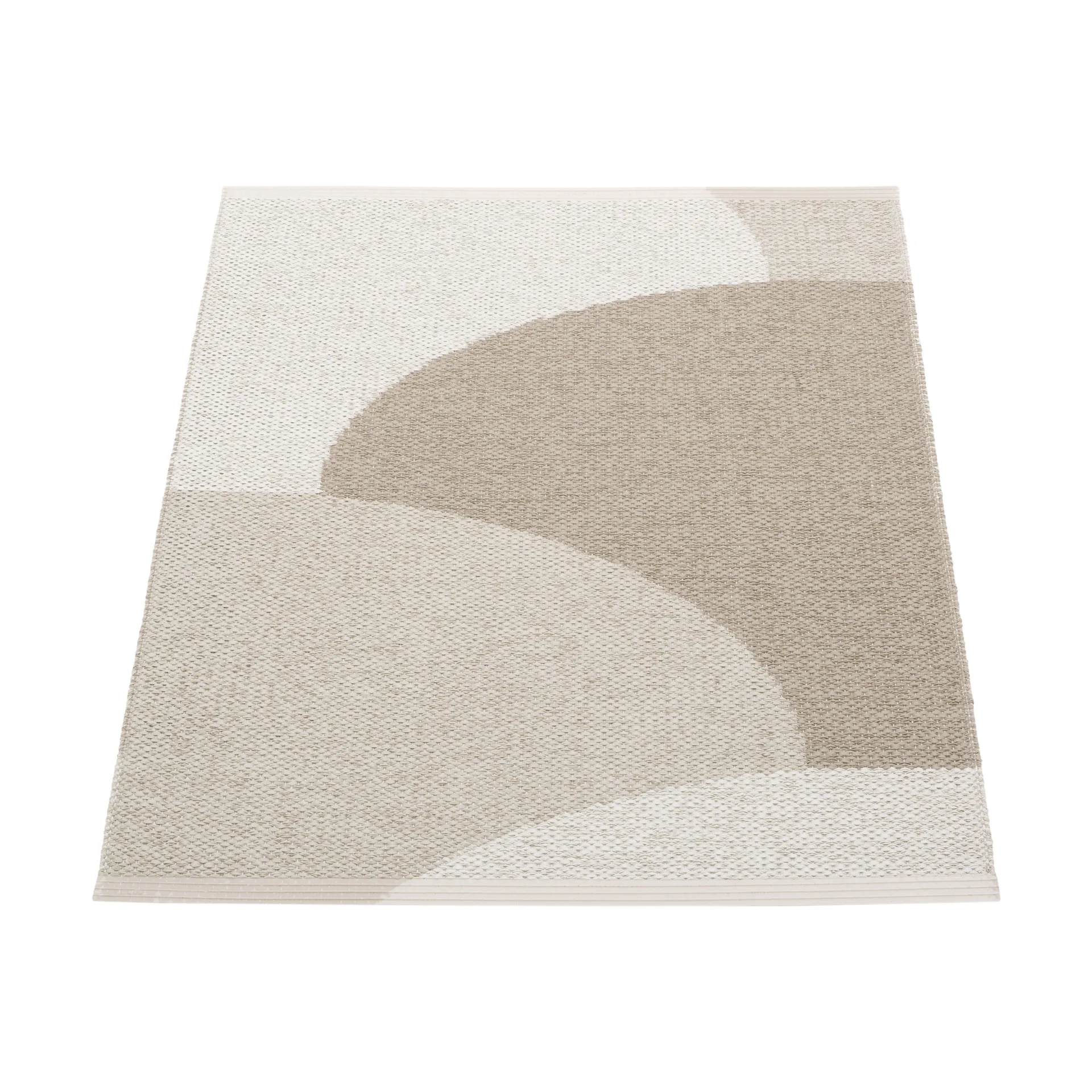 Hill teppe, Dark linen-linen-fossil grey 90x70 cm Pappelina