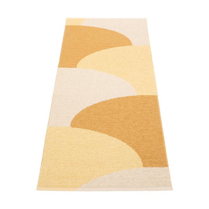 Hill teppe - Ochre-lys gul-krem 180x70 cm - Pappelina