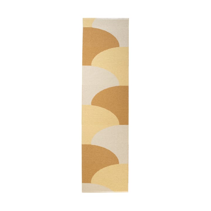 Hill teppe - Ochre-lys gul-krem 270x70 cm - Pappelina