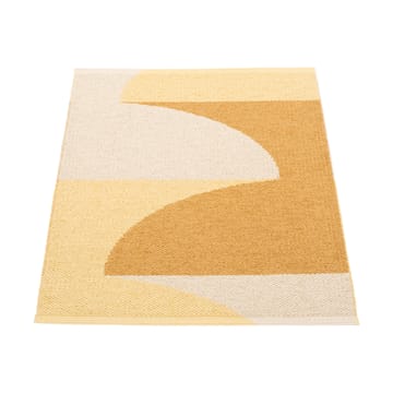 Hill teppe - Ochre-pale yellow-cream 90x70 cm - Pappelina