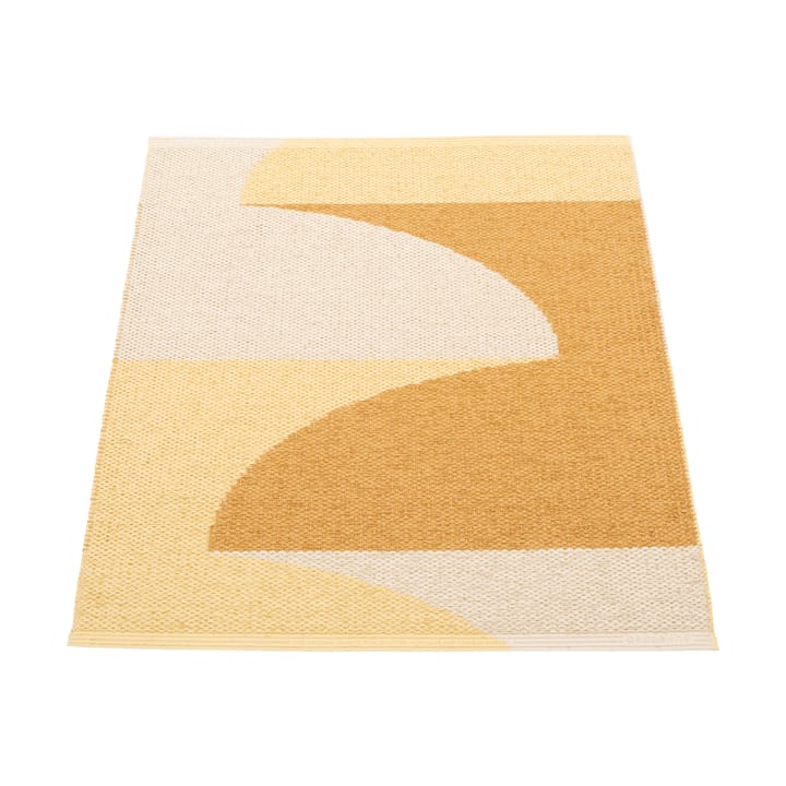 Hill teppe, Ochre-pale yellow-cream 90x70 cm Pappelina