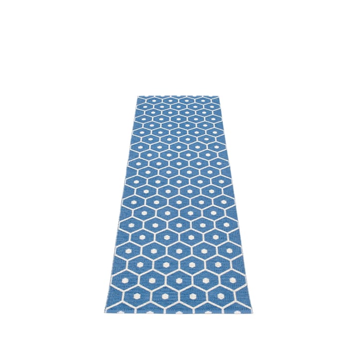 Honey løper - denim/vanilla, 70x225 cm - Pappelina