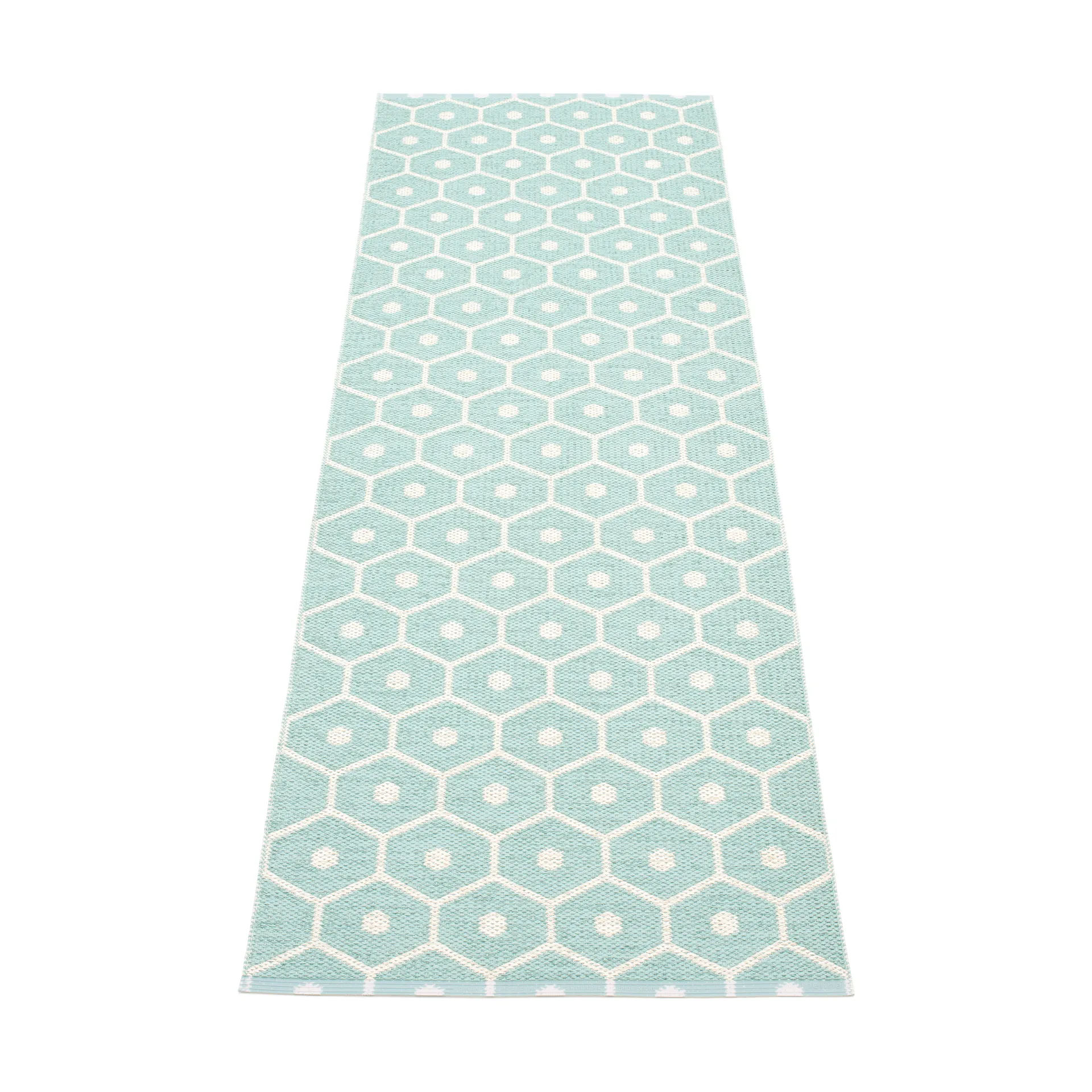 Honey teppe lys turkis-vanilje, 70x225 cm Pappelina