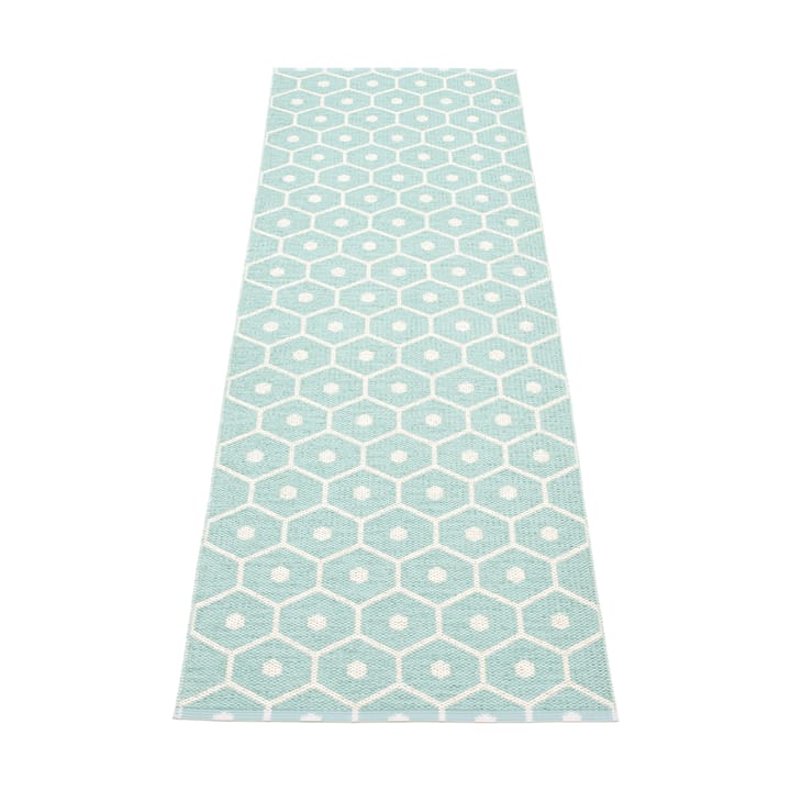 Honey teppe lys turkis-vanilje - 70x225 cm - Pappelina
