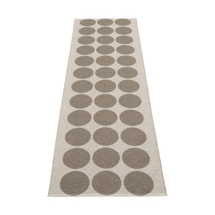 Hugo løper, Walnut/linen, 70x240 cm Pappelina