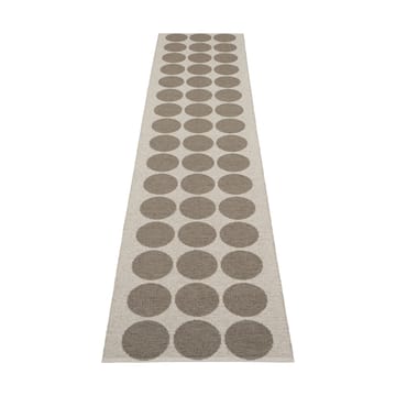 Hugo løper - Walnut/linen, 70x320 cm - Pappelina