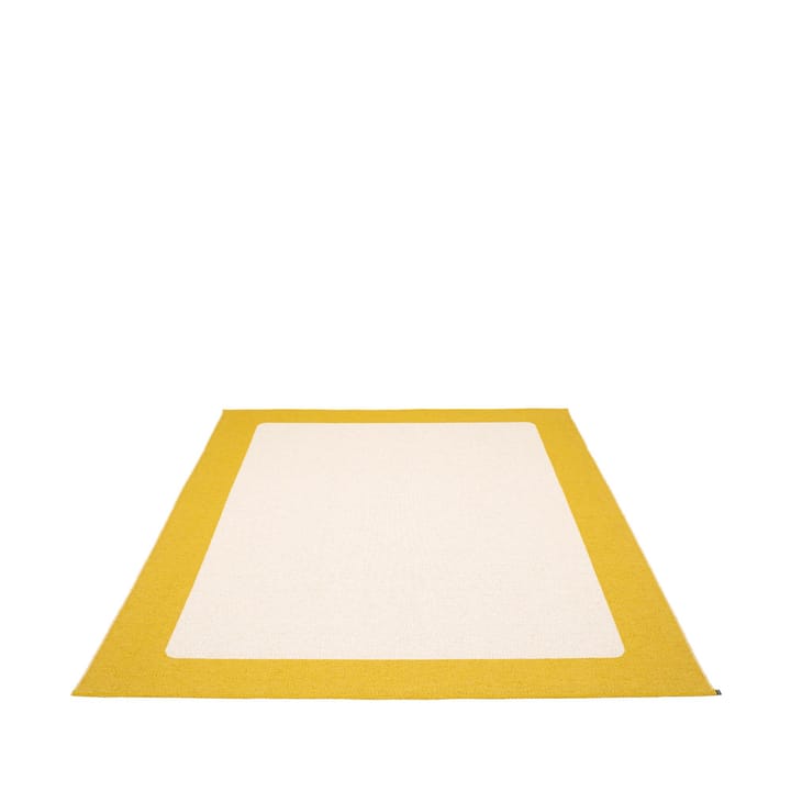 Ilda teppe - mustard, 180x180 cm - Pappelina