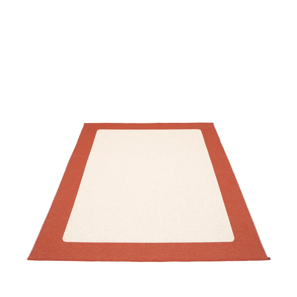 Ilda teppe rektangulær, brick, 180x260 cm Pappelina