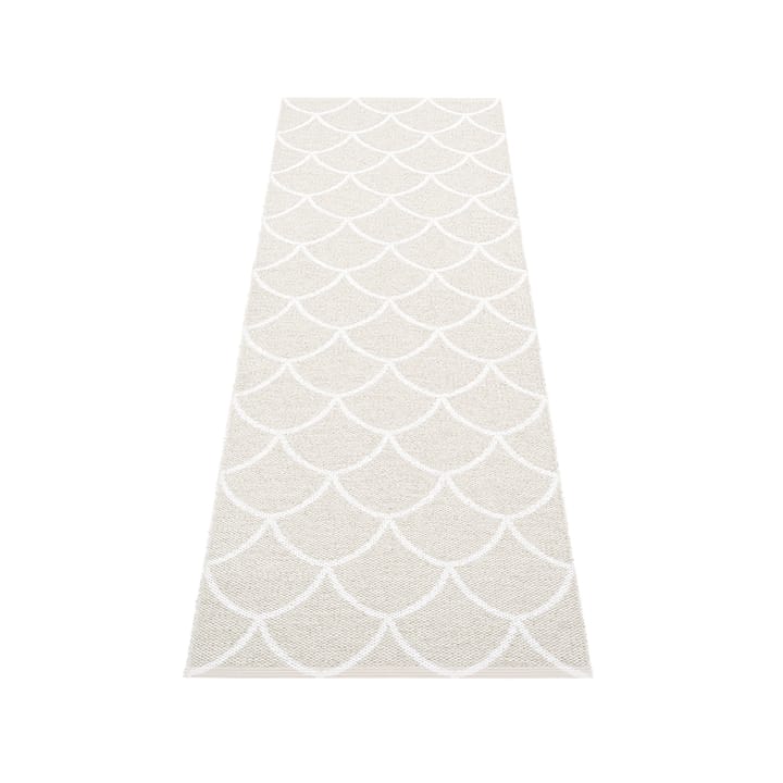 Kotte løper - fossil grey/white, 70x225 cm - Pappelina